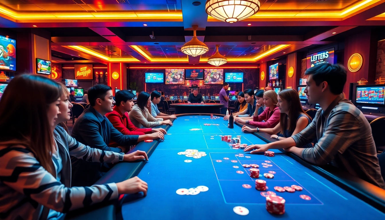 Engaging players at sbobet.dance enjoying a vibrant online betting experience with poker and sports betting.