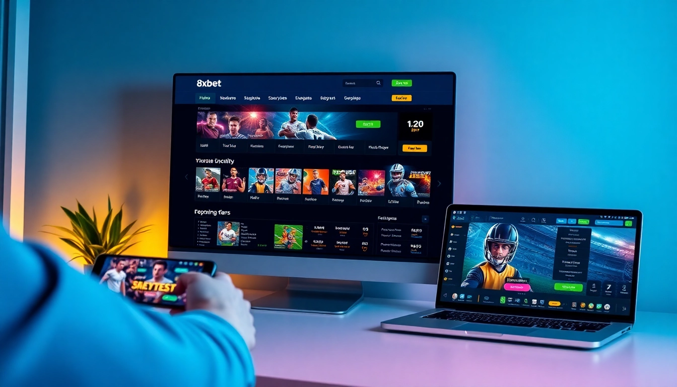 8xbet.com.se betting platform interface showing live sports betting options and promotions.