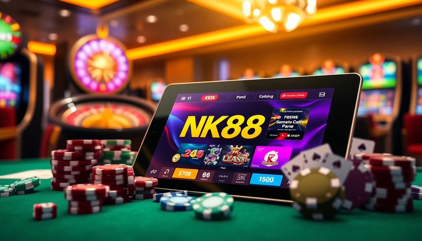 Experience the thrill of nk88 casino with vibrant online gaming elements and exciting promotions.