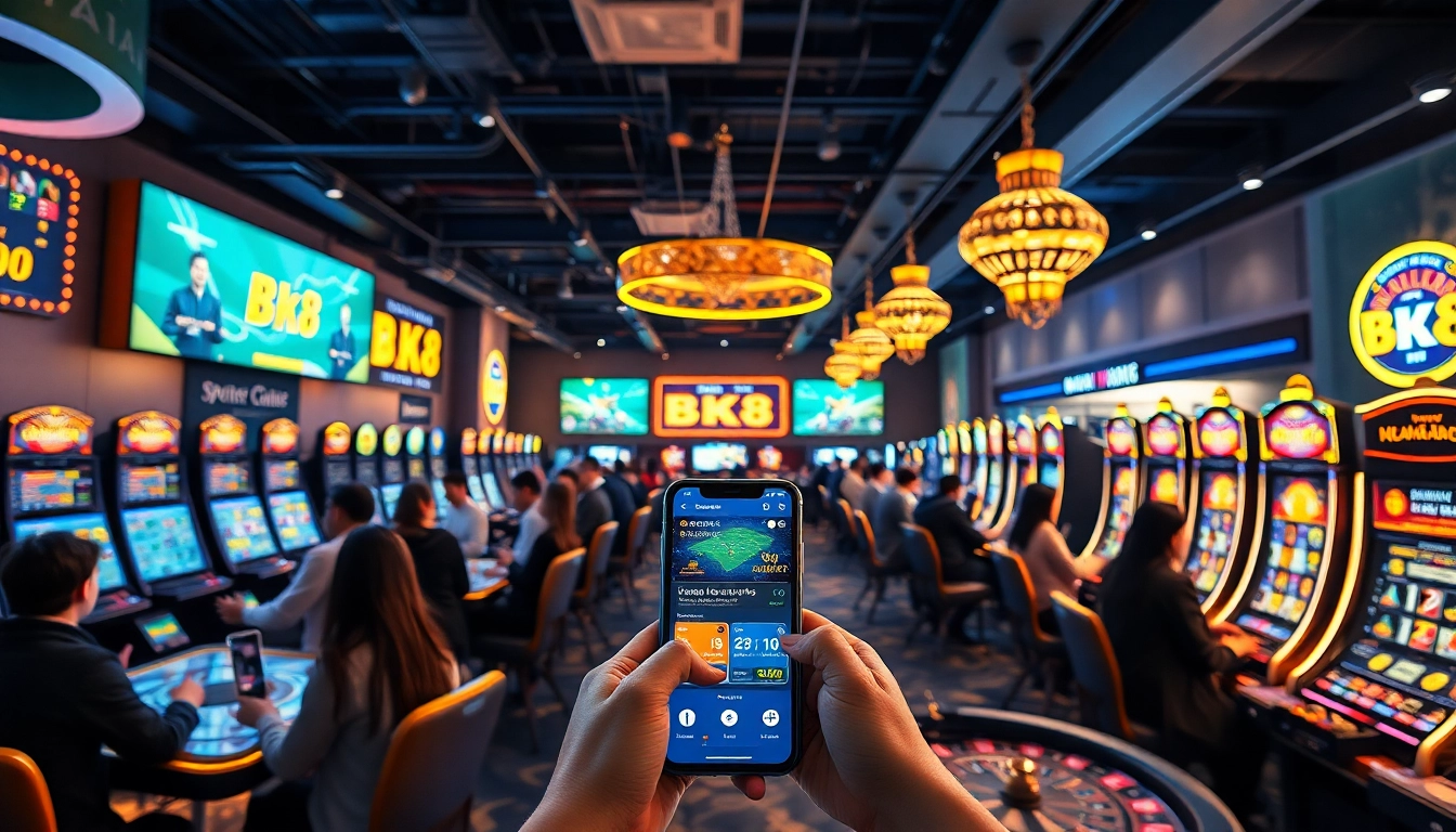 Experience the exciting gaming environment of bk860s.com with vibrant players engaging in online betting.