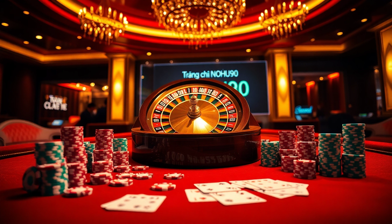 Experience the excitement of gaming at trang chủ nohu90 with vibrant casino elements.