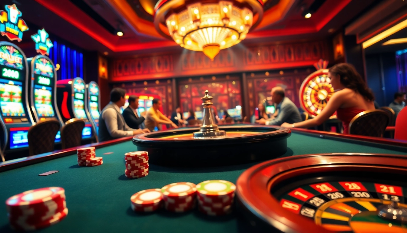Experience the excitement of high-stakes poker at Luong Son Casino, with vibrant tables and thrilling gameplay.