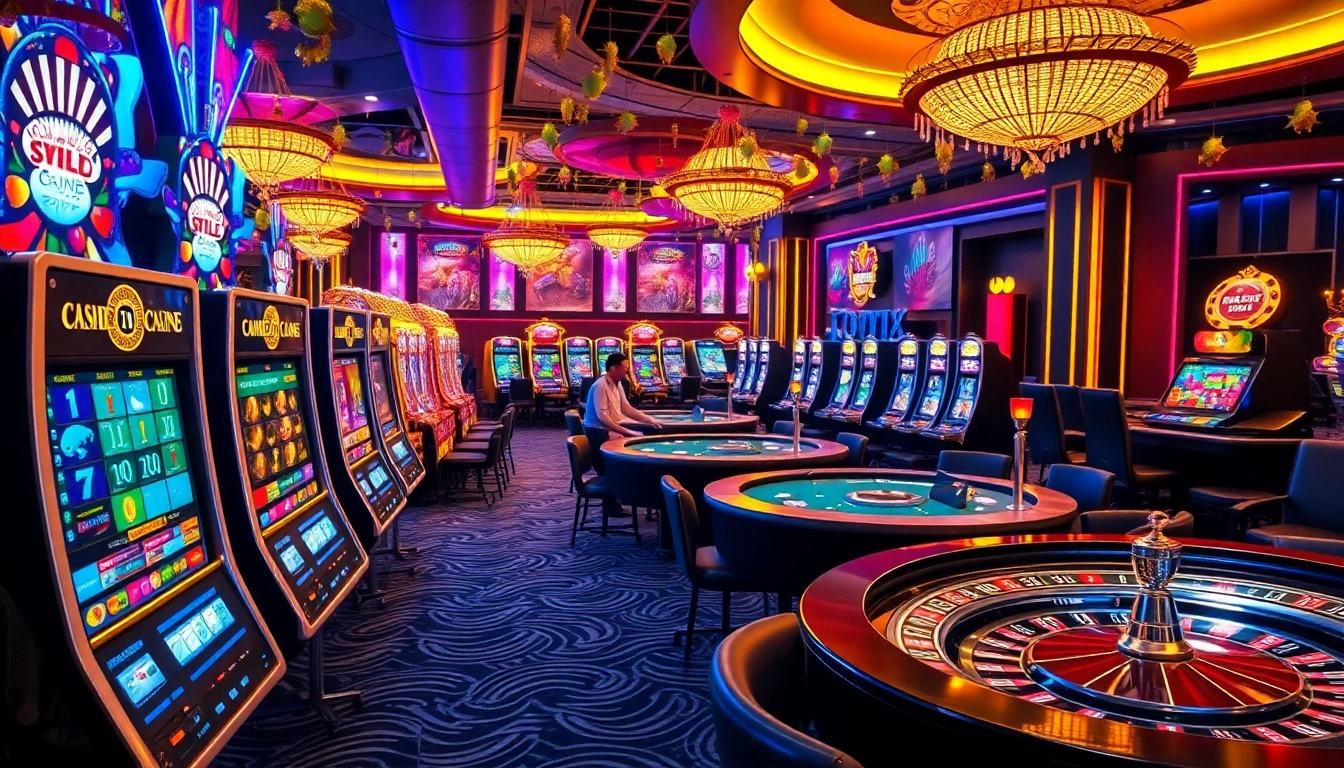 Experience the excitement of s8 media with vibrant casino games in a luxurious setting.