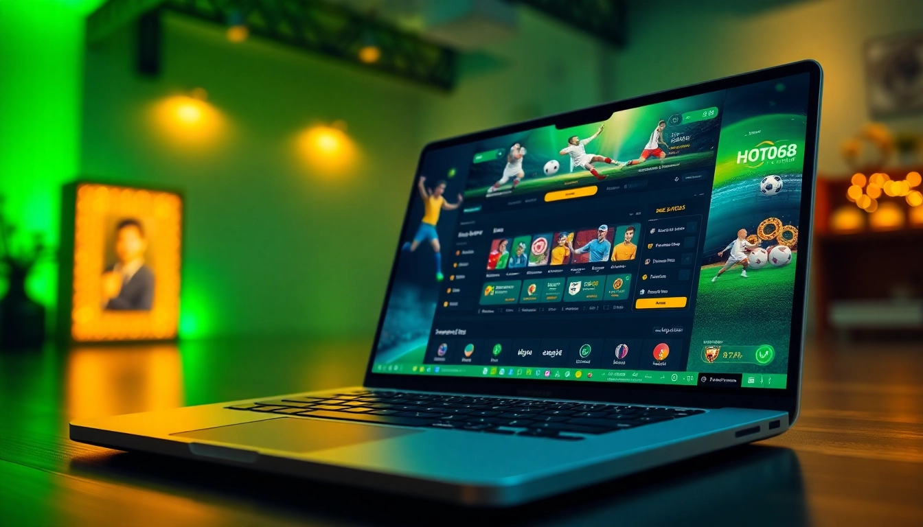 Exciting online betting interface showcasing UU88 features and vibrant colors.